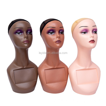 AliLeader Wig Mannequin Head Model Head Hair Displayer Training Head For Wig Hat Scarf Hair Display